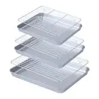 Square Wire Rack Stainless Steel Baking Tray BBQ Tray Grilling Tool