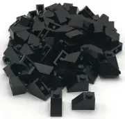 Lego 100 New Black Slope 45 2 x 1 Pieces