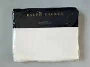 RALPH LAUREN CORRAL CANYON COVE WHITE COTTON LINEN ONE STD PILLOW SHAM ITALY