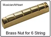 MusicianAtHeart UNBREAKABLE Brass Nut for GIBSON Guitar Les Paul 335 SG