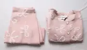 Mable Women's Maddi Ribbon Bow Cardigan & Skirt Set CG2 Light Pink Small NWT