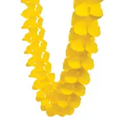 3.6m Four Leaf Clover Tissue Paper Garland - Yellow