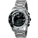 【TISSOT】水鬼 SEA-TOUCH 怒海潛將觸控潛水鍊帶錶-黑/44MM 開學(T0264201105100)