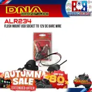 DNA ALR234 Flush Mount USB Socket to 12V DC Bare Wire