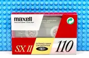 MAXELL SX-II 110 VS II TYPE II BLANK CASSETTE TAPE (1) (SEALED)