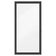 Polar View 600 x 1200mm Black Frosted Glass Fixed Panel Double Glazed Window