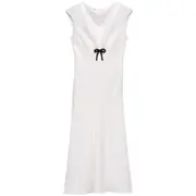 [Prada] Prada Sequined Midi Dress 42 IT WHITE