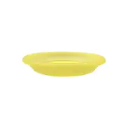 Eden 22cm Transparent Yellow Round Plastic Saucer