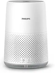 Philips 800i Series Compact Air Purifier, 49m2, HEPA & Activer Carbon Filter, Removes Up To 99,5% Of The Particles & Aerosols From The Air*, Connected with Air+ App, White (AC0850/70)