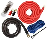 PK0-17, 0 Gauge Amp Kit Power Amplifier Install Wiring Cables - 7500W
