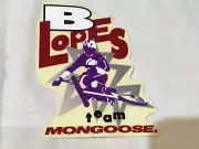 Vintage LOPES TEAM MONGOOSE STICKER Old School Decal Logo BMX Bike Race nos new
