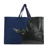 在飛比找ETMall東森購物網優惠-agnes b.星星棉布大購物袋-藍