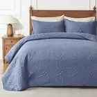 Quilts for Queen Bed Blue Bedspreads Bedding Set - Summer Quilt Lightweight M...