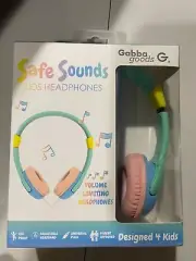 Gabba Goods Safe Sounds Kids Volume Limiting Adjustable Headphones