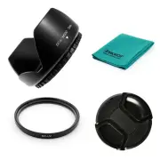 72mm LENS HOOD, MCUV UV Filter for Canon EOS 7D 50D 5D 60D 600D T3i w/ 18-200mm