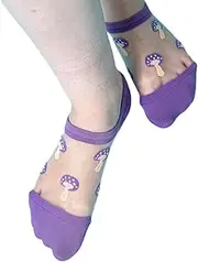 ankoROCK(アンコロック) Ancoroc Women's Mushroom Sheer Ankle Socks/Socks, Patterned, Cover Socks