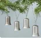 Hearth & Hand Magnolia 5' Silver Metal Bells Chain Christmas Tree Garland 2021