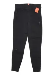 Spanx L43610 Womens Black Distressed Skinny Jean Legging Size M