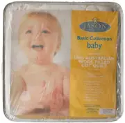 Made in Australia Jason Baby 100% AUSTRALIAN WOOL Filled Cot Quilt. 90x140cm.