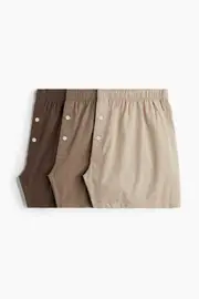 3-pack Woven Cotton Boxer Shorts