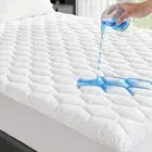 Waterproof Full Mattress Protector, Quilted Fitted Pad, Dust Proof, 18" Deep