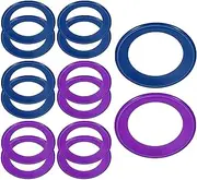 uxcell Flying Rings, 14Pcs PP Plastic Flying Discs for Sports Outdoor Playing Game Beach Pool Camping Activities, 2 Colors