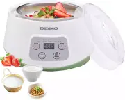 Yogurt Maker, Greek Yogurt Maker with Timer Control and Strainer, Yogurt Maker M