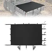 Kemimoto UTV Cargo Bed Net Stretchable UTV Cargo Box Cover Rack Bed Rail Cargo Protection Cover with Straps Compatible with Polaris Ranger General Can am Defender Commander Maverick