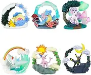Reement Pokémon Circular Diorama Collection 1 Box, Approx. H 3.9 x W 5.5 x D 2.4 inches (100 x 140 x 60 mm), Made of PVC and ABS
