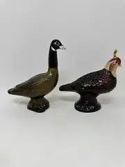 (Lot of 2) Vintage AVON COLLECTIBLE COLOGNE Bottles QUAIL & CANADIAN GOOSE