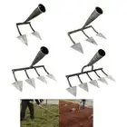 Household triangular hoe for digging soil fertilization tools for the