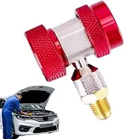 Quick Coupler Access Tee, Quick Coupler Adapter, High Precision Adjustable Connector for Automotive and Auto Air Conditioning