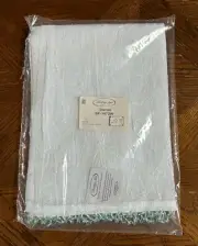 Heritage Lace Starfish Table Runner 15x72” White w/clear aqua beads NEW