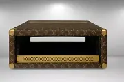 4U x 16" Rack Case - Louis Vuitton Style Gold Hardware Tolex Studio Road Gear