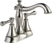Delta 2597LF-MPU Cassidy Centerset Bathroom Faucet - Nickel