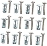 WHAMVOX 15pcs Hollow Door Anchor Expansion Nut Kit Heavy Duty Wall Anchors for Plasterboard Cavity Quick Installation for Secure Fastening Hollow Walls