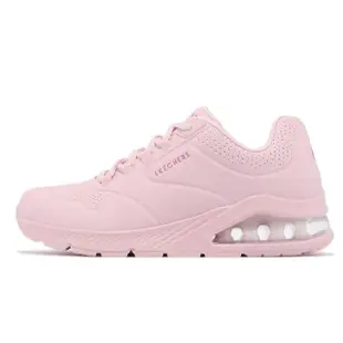 【SKECHERS】休閒鞋 Uno 2-Pastel Players 女鞋 粉紅 緩震 氣墊 運動鞋(155652LTPK)