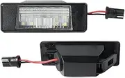 DEMULAX 2Pcs LED License Number Plate Light Lamps, for NISSAN, Juke F15, for Micra, K12 March K13 Kicks Note E11 Armada Y62 NV200 Rogue, for Qashqai Car Number Plate Light