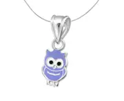 Children's Sterling Silver Owl Pendant Pendant Necklace