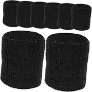 MUELODSIC 8pcs Wrist Protectors for Exercise Basketball Fitness Lightweight Breathable Wristbands for Sports and Running