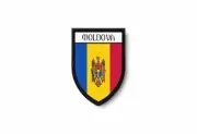 PATCH PATCHES EMBLEM IRON ON GLUE PRINT FLAG world crest moldova