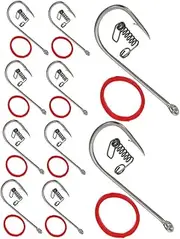 10pcs Barbed Live Shrimp Fishing Hooks Carbon Steel Bait Holder for Freshwater Saltwater Fishing Precision Crafted for Enhanced Bite and Easy Penetration