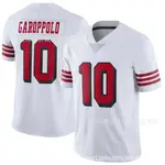 現貨速發！！NFL橄欖球球衣 49人 10 白色復古 49ERS JIMMY GAROPPOLO JERSEY