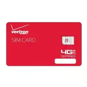 Verizon Wireless NFC Nano 4G LTE SIM Card 4FF - Galaxy S8/S8+ S6/S7 Edge S6/S7
