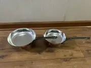 Baumalu Copper Fry Pans cookware Unused