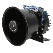 FOUF Car Siren Horn, Car Warning Alarm, Car Police Siren, Metal Black Round C...