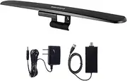 Philips Amplified HD TV Antenna, Easy Mount for Top of TV, Indoor, Long Range, Included Signal Booster Amplifier, Full 1080P 4K Ultra HD VHF UHF, SDV7219N/27