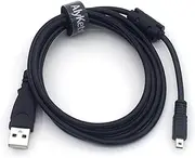 6ft Black Male-to-Male USB 2.0 Camera Cable for Nikon D3200 D3300 D750 D7200 D7100 D810, Nikon CoolPix 4600 4800, PC & Mac