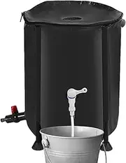 200L Portable Rain Water Collector Barrel With Filter, Weatherproof Water Storage Tank With Spigot And Overflow Kit, Outdoor Rain Container For Gardening, Car Washing, Lawn Irrigation