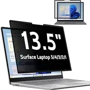 Mamol Upgrade Privacy Screen for Microsoft Surface Laptop 1/2/3/4/5 th Gen 13.5 inch, Fully Removable Anti Spy Glare Blue Light Filter, Surface Laptop Privacy Screen Protector 13.5 in